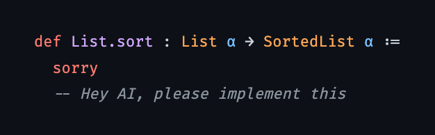 Type-driven development with Lean 4
